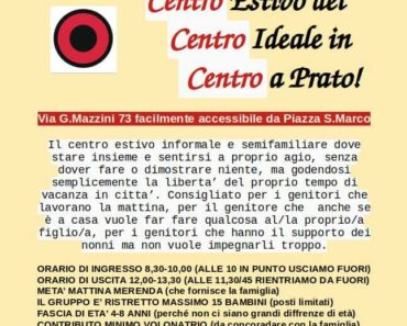 Centri estivi a Prato. 2024